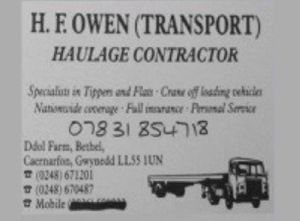 H.F.Owen Haulage Contractor